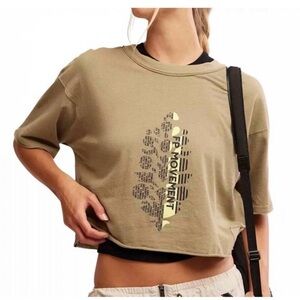 FP Movement by Free People Inspire Logo Crewneck Boxy Crop Tee